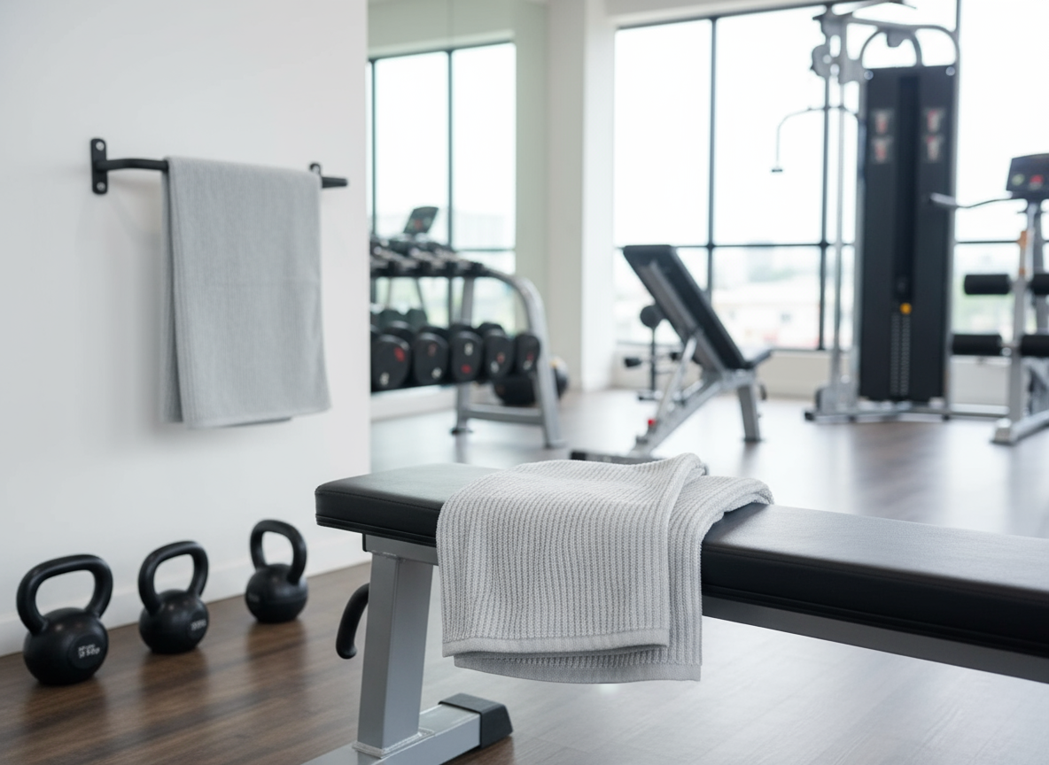 Gym Towel in Gym Setting