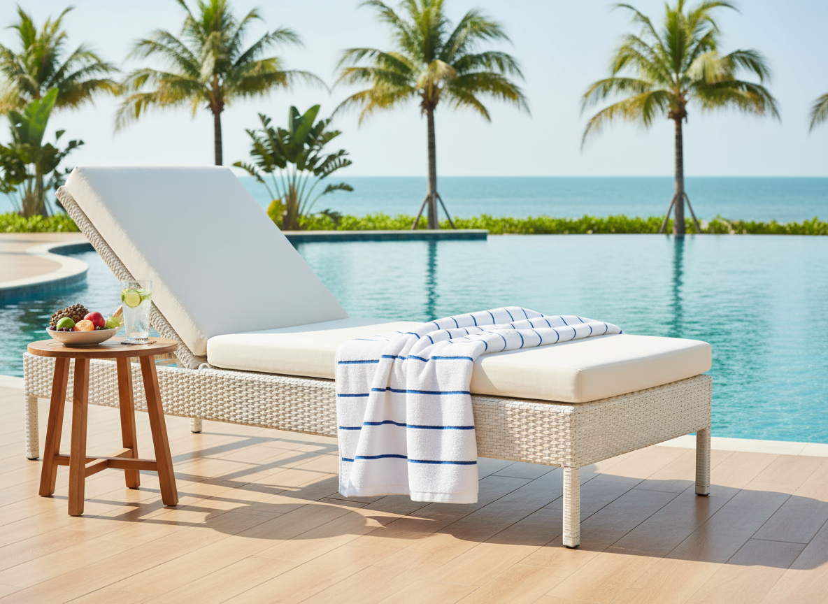 Pool Towel at Luxury Resort