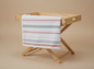 Professional Striped Towels on Stand