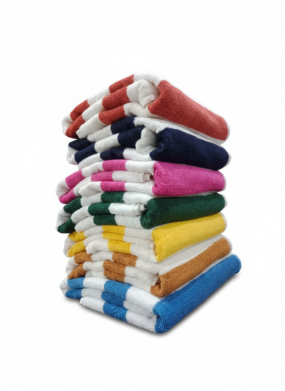 Professional striped towels product photo