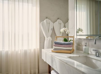 Your towels in resort setting